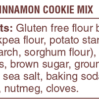 Oatmeal Cinnamon Cookie Mixes