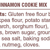 Oatmeal Cinnamon Cookie Mix
