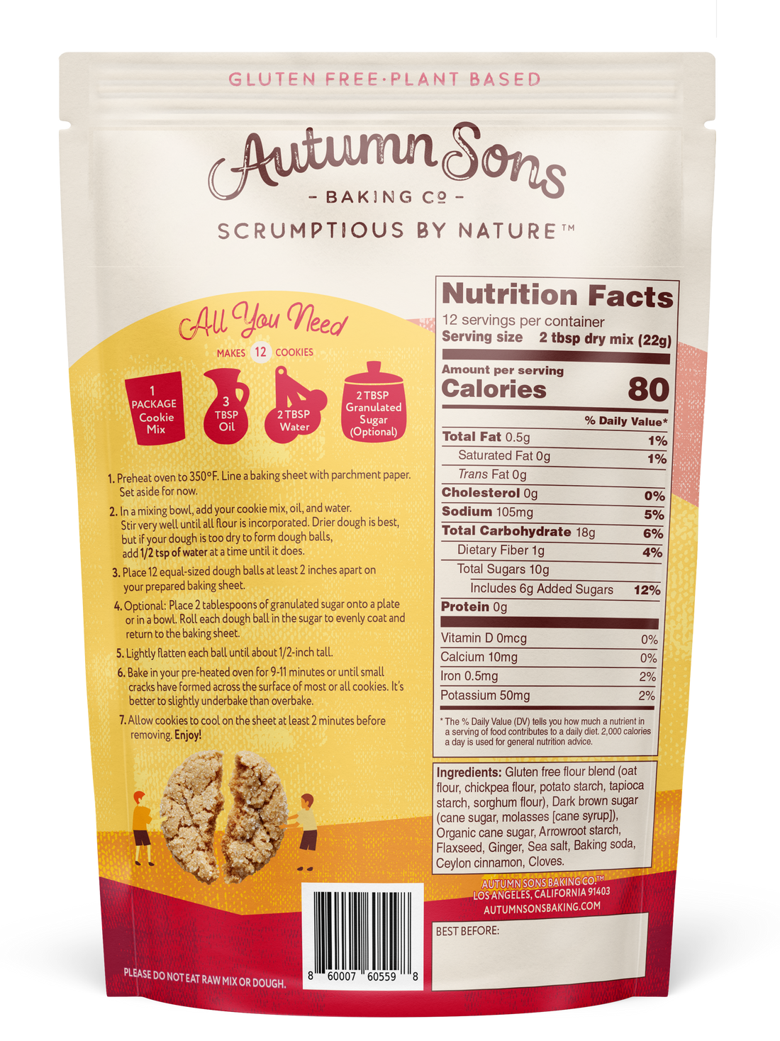 Soft Ginger Snap Cookie Mixes