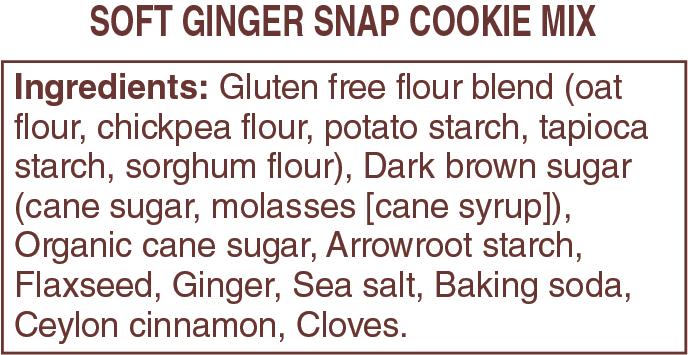 Soft Ginger Snap Cookie Mixes